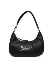 Tommy Jeans Torebka Tjw Bold Script Shoulder Bag AW0AW17895 Czarny. Czarne torebki klasyczne Tommy Jeans, bez wzorów, z jeansu, bez dodatków. Za 299.99 zł.