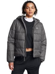 Kurtka puchowa z wypełnieniem syntetycznym damska Under Armour Lw Insulate Jacket - szara. Szare kurtki Under Armour, s, bez wzorów, z nylonu, bez kaptura. W wyprzedaży za 299.99 zł.