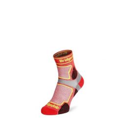 Skarpety do biegania unisex Bridgedale Ultra Lt T2 Coolmax Sport. Czerwone skarpetki Bridgedale, bez wzorów. Za 76.99 zł.