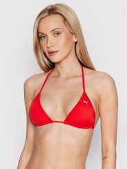 Puma Góra od bikini 907666 Czerwony. Czerwone bikini Puma, bez wzorów, z syntetyku, sportowe. Za 79.99 zł.