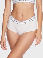 Guess Figi brazylijskie Carrie O97E03 KBBU1 Biały. Białe figi Guess, z aplikacjami. Za 59.99 zł.