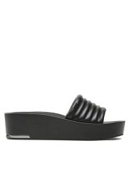 DKNY Klapki Jasna K4205489 Czarny. Czarne klapki DKNY, bez wzorów, ze skóry, bez obcasa, bez zapięcia. Za 429.99 zł.