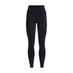 Legginsy do biegania damskie Under Armou Launch Elite. Czarne legginsy Under Armour, bez wzorów, sportowe. W wyprzedaży za 344.50 zł.