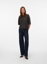 Vero Moda Sweter w kolorze brązowym rozmiar: XL. Brązowe swetry Vero Moda, xl, bez wzorów, z wełny, bez ramiączek. Za 109.95 zł.