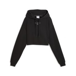 Damska gruba bluza z kapturem PUMA x HYROX PUMA. Czarne bluzy Puma, xs, bez wzorów, z dzianiny, klasyczne, bez ramiączek, z kapturem. Za 279.99 zł.