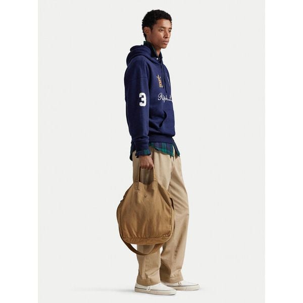 Torebka Polo Ralph Lauren. Brązowe torebki klasyczne Polo Ralph Lauren, bez wzorów, klasyczne, bez dodatków. Za 313.99 zł.