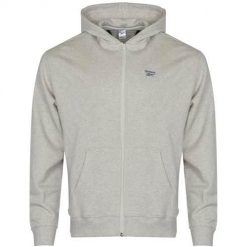 Bluza sportowa damska Reebok IC8093. Szare bluzy z kapturem Reebok, s, bez wzorów, z bawełny, z kapturem. Za 171.00 zł.