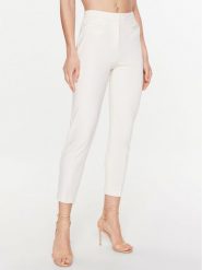 Pinko Spodnie materiałowe Perfetto 100152 A0HM Écru Regular Fit. Spodnie materiałowe Pinko, bez wzorów, z materiału. Za 899.99 zł.