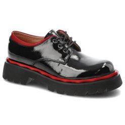 Czarne Półbuty Artiker Wygodne Skórzane Buty Damskie. Czarne półbuty wsuwane Artiker, bez wzorów, ze skóry ekologicznej, biznesowe, bez obcasa, na obcasie. Za 265.00 zł.