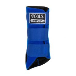 Buty tylne dla koni Pool's. Niebieskie buty treningowe POOL'S, bez wzorów, bez zapięcia, do jazdy konnej. Za 311.75 zł.