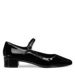 Czółenka Sergio Bardi. Czarne czółenka Sergio Bardi, bez wzorów, bez obcasa, bez zapięcia. Za 149.99 zł.