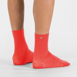 Skarpety klasyczne - MATCHY WOOL. Czerwone skarpetki SPORTFUL, bez wzorów, z bawełny. Za 122.90 zł.