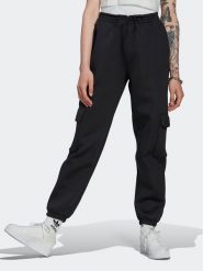 Adidas Spodnie dresowe Cargo HM1567 Czarny Regular Fit. Czarne spodnie dresowe adidas, bez wzorów, z dresówki. Za 199.99 zł.