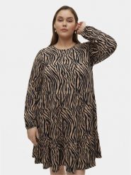 Vero Moda Curve Sukienka codzienna Ina 10301827 Beżowy Oversize. Brązowe sukienki Vero Moda Curve, na co dzień, bez wzorów, z syntetyku, bez kołnierzyka, bez ramiączek, oversize. Za 79.99 zł.