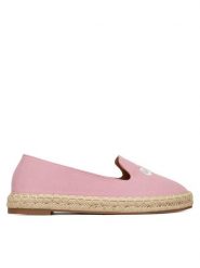 DeeZee Espadryle 8-266-3 Różowy. Czerwone espadryle DeeZee, bez wzorów, z materiału, bez obcasa. Za 119.99 zł.