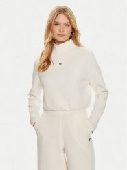 Guess Bluza Olympe V4YQ05 KCAY2 Kremowy Regular Fit. Białe bluzy Guess, xs, z aplikacjami, z syntetyku, bez ramiączek, bez kaptura. Za 235.99 zł.
