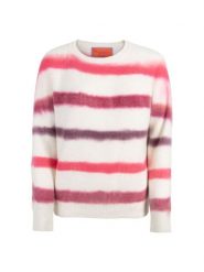 LIEBLINGSSTÜCK Sweter w kolorze biało-fioletowo-różowym rozmiar: 44. Białe swetry LIEBLINGSSTÜCK, bez wzorów, bez ramiączek. Za 308.91 zł.