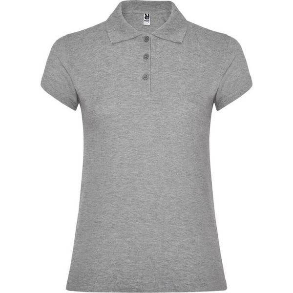 Damska Koszulka Polo W Gwiazdki. Szare t-shirty sportowe ROLY, xl, bez wzorów, bez ramiączek. Za 50.99 zł.