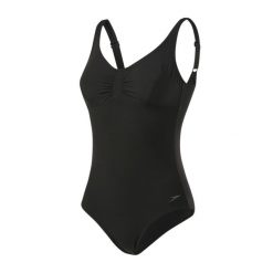 Damski jednoczęściowy kostium kąpielowy Speedo SCU Aquagem. Czarne stroje jednoczęściowe Speedo, bez wzorów, sportowe. Za 232.89 zł.