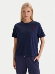 Beverly Hills Polo Club T-Shirt W126-BHLTS-1031-20X Granatowy Regular Fit. Niebieskie t-shirty Beverly Hills Polo Club, m, bez wzorów, z bawełny, bez kołnierzyka, bez ramiączek. Za 89.99 zł.