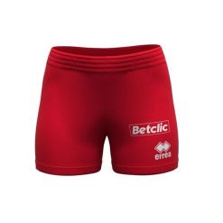 Damskie Szorty wyjazdowe France Betclic. Czerwone szorty sportowe ERREA, bez wzorów, z materiału, na fitness i siłownię. Za 167.50 zł.