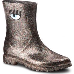 Kalosze CHIARA FERRAGNI - 18AI-CF2177 Multicolor. Brązowe kalosze Chiara Ferragni, z materiału. W wyprzedaży za 569.00 zł.