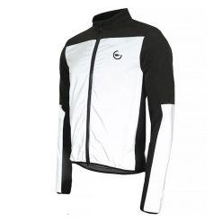 WOWOW - Santiago Kurtka Rowerowa Unisex Odblaskowa Wiatroszczelna. Białe kurtki WOWOW, l, bez wzorów, z materiału, bez kaptura, rowerowe. Za 481.49 zł.