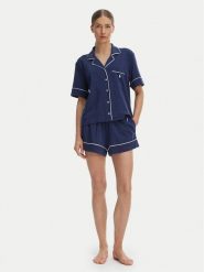 Polo Ralph Lauren Piżama 4P0231 Granatowy Regular Fit. Niebieskie piżamy Polo Ralph Lauren, xs, bez wzorów, z bawełny, bez kołnierzyka, bez ramiączek. Za 651.99 zł.