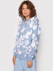 Adidas Bluza H20441 Błękitny Relaxed Fit. Niebieskie bluzy adidas, bez wzorów, z bawełny, bez ramiączek, bez kaptura. Za 299.99 zł.