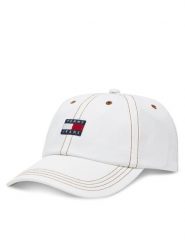 Tommy Hilfiger Czapka z daszkiem Heritage AW0AW17572 Écru. Czapki z daszkiem Tommy Hilfiger, bez wzorów, z bawełny. Za 129.99 zł.