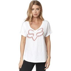 FOX T-Shirt Damski Responded Ss Vneck Rl Slve S Biały. T-shirty marki FOX. Za 117.00 zł.