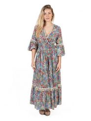 Isla Bonita by SIGRIS Sukienka ze wzorem rozmiar: L. Sukienki Isla Bonita by SIGRIS, na co dzień, l, z aplikacjami, z bawełny, bez kołnierzyka, bez ramiączek, maxi, proste. Za 176.08 zł.