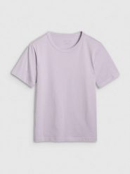 4F T-shirt regular gładki damski - fioletowy S. Fioletowe t-shirty 4f, s, bez wzorów, z bawełny, klasyczne, bez kołnierzyka, bez ramiączek. W wyprzedaży za 29.99 zł.