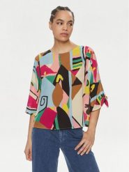 Weekend Max Mara Bluzka Pomposa 2415111072 Kolorowy Regular Fit. Bluzki Weekend Max Mara, bez wzorów, z jedwabiu, bez kołnierzyka, bez ramiączek. Za 1,229.00 zł.