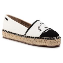 Espadryle KARL LAGERFELD. Białe espadryle KARL LAGERFELD, bez wzorów, bez obcasa. Za 419.99 zł.