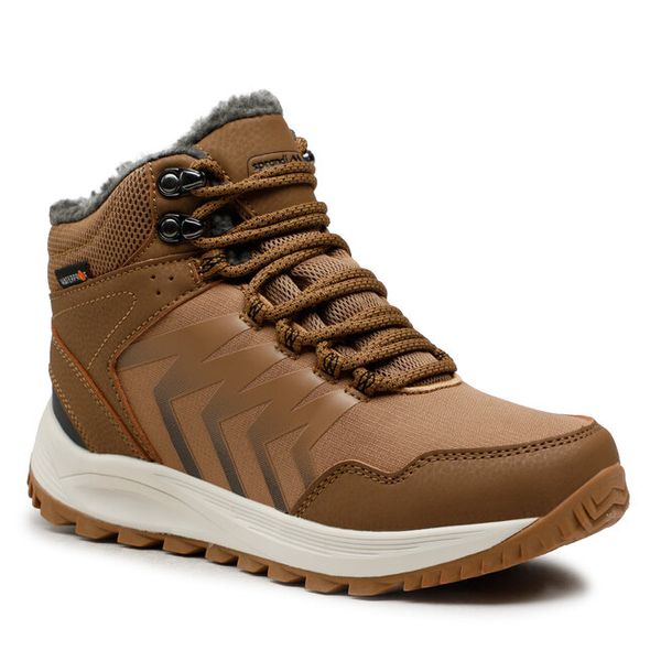 Trapery Sprandi. Brązowe traperki Sprandi, bez wzorów, bez obcasa, bez zapięcia. Za 159.99 zł.