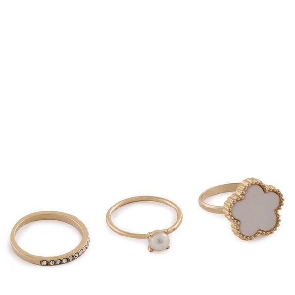 Zestaw pierścionków Aldo. Żółte pierścionki Aldo, złote. Za 49.99 zł.