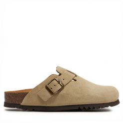 Klapki Scholl. Brązowe klapki Scholl, bez wzorów, bez obcasa, bez zapięcia. Za 269.99 zł.