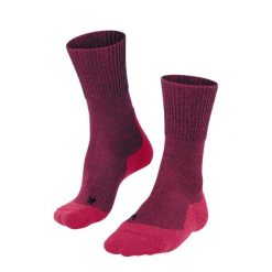 Skarpetki damskie Falke TK1 Adventure Wool. Czerwone skarpetki Falke, bez wzorów, z materiału. Za 172.00 zł.