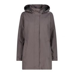 Płaszcz damski turystyczne CMP 39X6646. Brązowe płaszcze CMP, xs, bez wzorów, sportowe, bez kaptura. Za 340.00 zł.
