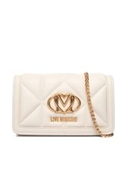 LOVE MOSCHINO Torebka JC5640PP0NLC0110 Écru. Kopertówki Love Moschino, bez wzorów, ze skóry, wizytowe, bez dodatków. Za 569.99 zł.