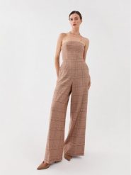 TWINSET Kombinezon 232TP2750 Brązowy Regular Fit. Brązowe sukienki Twinset, bez wzorów, z syntetyku, bez kołnierzyka, bez ramiączek. Za 1,719.00 zł.
