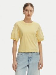 Vero Moda Bluzka Janni 10340706 Żółty Regular Fit. Żółte bluzki Vero Moda, xl, bez wzorów, z bawełny, bez kołnierzyka, bez ramiączek. Za 99.99 zł.