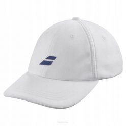 Czapka tenisowa juniorska Babolat Pure Logo Cap biała. Białe czapki z daszkiem BABOLAT, bez wzorów, z materiału, eleganckie. Za 67.00 zł.