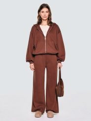 BIG STAR Bluza w kolorze brązowym rozmiar: M. Brązowe bluzy BIG STAR, m, bez wzorów, retro, bez ramiączek, bez kaptura. Za 129.99 zł.