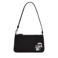 Torebka KARL LAGERFELD. Czarne torebki klasyczne KARL LAGERFELD, bez wzorów, klasyczne, bez dodatków. Za 549.99 zł.