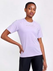 Craft Koszulka sportowa "ADV Gravel" w kolorze lawendowym rozmiar: M. Różowe t-shirty sportowe Craft, m, bez wzorów, z materiału, bez ramiączek, outdoorowe. Za 79.59 zł.