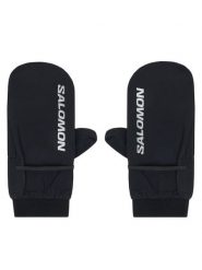 Salomon Rękawiczki Bonatti Waterproof LC2052000 Czarny. Czarne rękawiczki Salomon, bez wzorów, z materiału, sportowe. Za 169.99 zł.