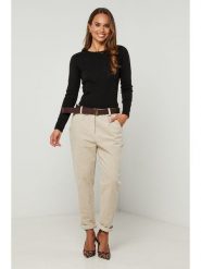 L'armoire de Suzette Spodnie w kolorze beżowym rozmiar: 34/36. Brązowe spodnie materiałowe L'armoire de Suzette, bez wzorów, z materiału, klasyczne, z standardowym stanem. Za 108.99 zł.