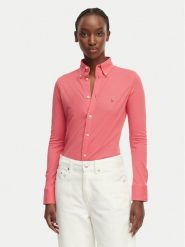 Polo Ralph Lauren Koszula 211924258503 Czerwony Slim Fit. Czerwone koszule Polo Ralph Lauren, s, bez wzorów, z bawełny, bez kołnierzyka, bez ramiączek. Za 729.99 zł.